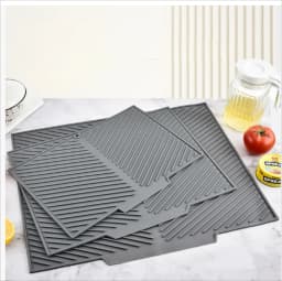 Silicone Draining Pad Drying Mat Pots Dish Drain Mat For Kitchen Tableware Non-slip Mats Anti-scald Coaster Kitchen Utensils