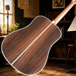 Hot Sale D45 Acoustic Guitar Solid Spruce Top with Small Flower Vase Abalone Shell Inlaid 20 Frets