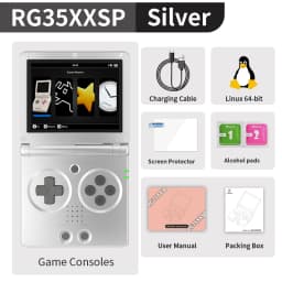 Anbernic RG34XXSP / RG35XXSP Flip Retro Handheld Game Console Retro IPS Screen Linux 64bit 3300mAh Portable Clamshell Games Player Supports 5G WiFi Bluetooth HDMI TV Out 30+ Simulators