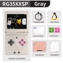 Anbernic RG34XXSP / RG35XXSP Flip Retro Handheld Game Console Retro IPS Screen Linux 64bit 3300mAh Portable Clamshell Games Player Supports 5G WiFi Bluetooth HDMI TV Out 30+ Simulators