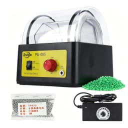110V Min Rotary Tumbler Polisher 3pcs/Kit Jewelry Polishing Machine PG-085 100-268rpm Adjustable Speed Metal Jewelry Rotation Barrel Polisher 0.85L Capacity Small Jewelry Polishing Tools Equipment
