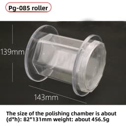 110V Min Rotary Tumbler Polisher 3pcs/Kit Jewelry Polishing Machine PG-085 100-268rpm Adjustable Speed Metal Jewelry Rotation Barrel Polisher 0.85L Capacity Small Jewelry Polishing Tools Equipment