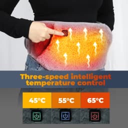 Electric Heating Waist Belt Hand Warmer 3 Levels Hot Compress Abdominal Lumbar Uterus Warming Pad Washable Winter Warmer Heater