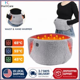 Electric Heating Waist Belt Hand Warmer 3 Levels Hot Compress Abdominal Lumbar Uterus Warming Pad Washable Winter Warmer Heater