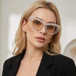 New Arrival Vintage Cat Eye Sunglasses For Women Men Round Sun Glasses Female Oval Eyewear Sunglasses Male Female Eyeglasses