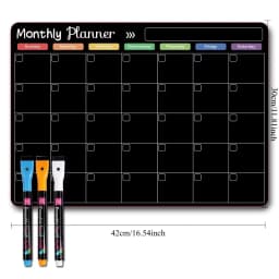 Magnetic Calendar For Fridge Monthly Weekly Planner Whiteboard Calendar Table Dry Erase Fridge Sticker Message Board Menu