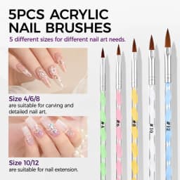 Professional Nail Practice Kit with Training Fingers, Acrylic & UV Gel Salon Supplies Set with UV Lamp, Acrylic Liquid Powder, 200 Tips, Practice Tools for Students, Nail Tech Training, Wholesale