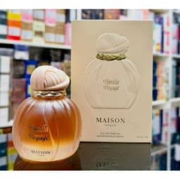 Maison Asrar Vanilla Voyage Edp 100ml 3.4oz Eau De Parfum Spray Long-Lasting Sweet Vanilla Musk Scent Dubai Arabian Perfume for Ladies
