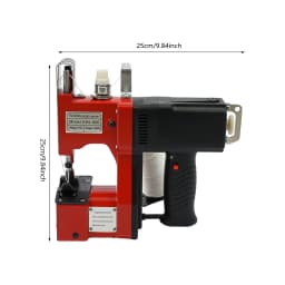 110V Handheld Portable Electric Sewing Machine 2600 Stitches/Min Cast Aluminum Bag Stitching Machine for Woven Sack Leather