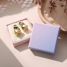 Chunky Hoop Earrings for Women 925 Sterling Silver Hoop Earrings Hypoallergenic 14K Gold Plated Earring Open Huggie Teardrop Earring,Statement Jewellery