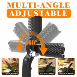 Electric BBQ Brush, Heavy-duty High-torque Electric Grill Cleaning Brush, 3 Adjustable Speed Modes, 44.09LB Max Torque Reinforced Steel Bristle BBQ Brush