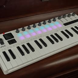 Available in Five Colors: Black and White, Pink, Black, White, and Red. M-VAVE SMK37PRO Professional MIDI Keyboard—37-Key Wireless Bluetooth Music Composition and Production Synthesizer