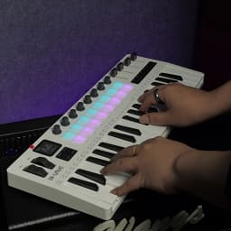 Available in Five Colors: Black and White, Pink, Black, White, and Red. M-VAVE SMK37PRO Professional MIDI Keyboard—37-Key Wireless Bluetooth Music Composition and Production Synthesizer