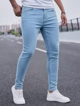 Men'S Casual Fashion Jeans; Men'S Slim-Fit Fashion Jeans;