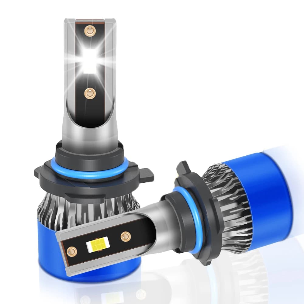 Roadsun Car LED Headlight Bulbs 120W 22000LM CANBUS Super Bright 9005/HB3 High/Low Beam LED Car Headlamps 6000K DC12V 3570 CSP Chips Auto Light Bulbs Universal Fit For Car Motors