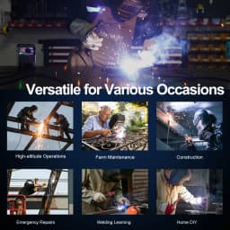 Harukiku 130A 110V Mini Portable MMA‑130 Stick Welder, Light‑Weight Household Easy‑Use Welding Machine, IGBT Inverter, Adjustable Arc‑Force Current, Anti‑Stick Function, Beginner‑Friendly Electrode Welding Machine