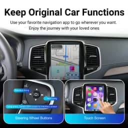Wireless CarPlay & Android Auto Decoder Retrofit Kit for Volvo V60 V90 S60 XC40 XC60 XC90 S90 2018-2025 9inch Screen Upgrade