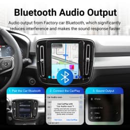 Wireless CarPlay & Android Auto Decoder Retrofit Kit for Volvo V60 V90 S60 XC40 XC60 XC90 S90 2018-2025 9inch Screen Upgrade