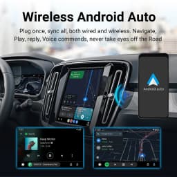 Wireless CarPlay & Android Auto Decoder Retrofit Kit for Volvo V60 V90 S60 XC40 XC60 XC90 S90 2018-2025 9inch Screen Upgrade