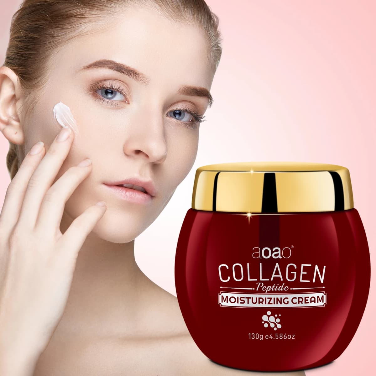 Collagen Firming Face Cream, Collagen Cream With Niacinamide And Hyaluronic Acid, Moisturize Facial Skin, Non‑greasy For All Skin Types 130g