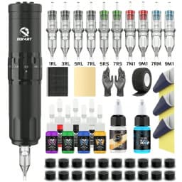 DQFART T1Pro Electric Wireless Tattoo Machine High-quality Tattoo Ink Long-lasting Professional Tattoo Artists Body Art Creative Designs Tattoo Needles Supplies Accessories Blue Soap Transfer Printing Gel