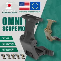 Spec Optics 2.26" Magnifier Mount Flip-To-Center OMNI Geni Hunting Scope Mount FTC Omni Magnifier Mount QD Lever CNC 6068 Aluminum