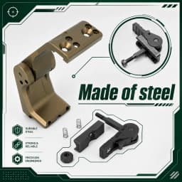 Spec Optics 2.26" Magnifier Mount Flip-To-Center OMNI Geni Hunting Scope Mount FTC Omni Magnifier Mount QD Lever CNC 6068 Aluminum