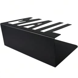 Modern Aesthetic Black Metal Hollow MAIL Letter Holder, Desktop Mail Sorting File Organizer, Office Envelope Document Storage Minimalist Decor
