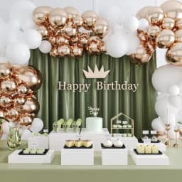 White Acrylic Dessert Display Box Stand, 4PCS Nestable Riser Boxes for Party Cake Food Cupcake Decor