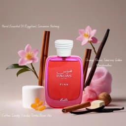 Rasasi Hawas Diva + Hawas Pink For Her EDP 100ml 3.38oz Women Perfume Spray Long Lasting Dubai Arabian Fragrance Holiday Gift Set For Ladies