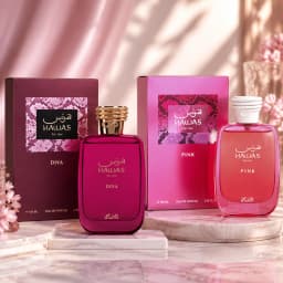 Rasasi Hawas Diva + Hawas Pink For Her EDP 100ml 3.38oz Women Perfume Spray Long Lasting Dubai Arabian Fragrance Holiday Gift Set For Ladies