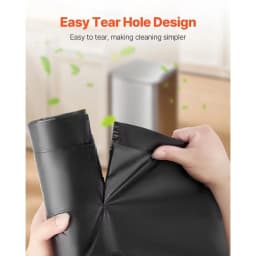 50pcs/set Ultra-thick and Durable 30-gallon Drawstring Garbage Bags, Recyclable Kitchen Trash Cans, Household Essentials