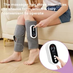 LINGTENG 2 Leg Massagers for Both Calves, with Heating and Air Compression Functions, Wireless Calf Massager with 3 Modes and 3 Intensity Levels, Great for Muscles, Perfect Gift for Christmas, Mother's Day, and Father's Day