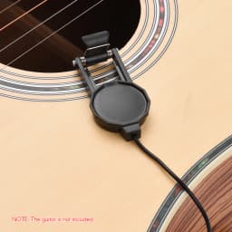 Clip-on Instrument Pickup Guitar Pick-up Mini Transducer with 1/4 Inch Connector 2. Cable for Acoustic Guitar Violin Mandolin