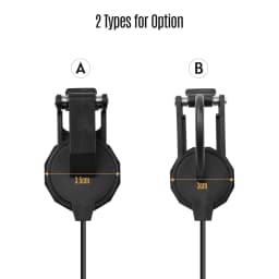 Clip-on Instrument Pickup Guitar Pick-up Mini Transducer with 1/4 Inch Connector 2. Cable for Acoustic Guitar Violin Mandolin