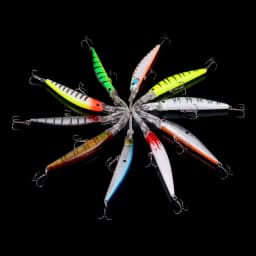 10pcs Minnow Deep Fishing Lure Hard Bait Artificial Bait 14.5cm 14.5g