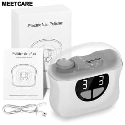 Electric Nail File & Nail Clipper with LED Light Auto Nail Polisher Manicure Pedicure Set Fingernail Toe Scissors Pedicure Polishing Nails Cutter For Adults And Babies