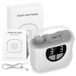 Electric Nail File & Nail Clipper with LED Light Auto Nail Polisher Manicure Pedicure Set Fingernail Toe Scissors Pedicure Polishing Nails Cutter For Adults And Babies
