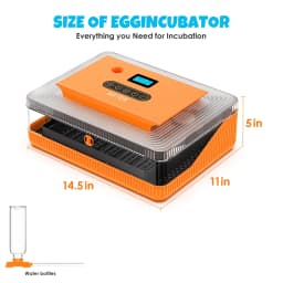 25 Egg Incubator for Hatching Eggs,Automatic Egg Turning and Humidity Control, with Automatic Water Serving,360° View Poultry Incubator for Hatching Chicken Duck Quail Parrot