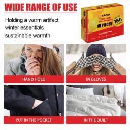 10PCS Winter Extra Large Body Warmer Sticker Heat Patches Long Lasting Hand Warmer Disposable Self-heating Odorless Body & Hand Heating Paste
