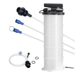 Fluid Extractor, 1.74 Gallons (6.5 Liters), Pneumatic/Manual Oil Changer Vacuum Fluid Extractor with Dipstick and Suction Hose,