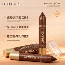 2PCS/Set Lip Liner and Gloss Duo Smooth and Hydrating - Offers Long-Lasting, Vivid Color with A Moisturizing Shine Suitable for Various Looks