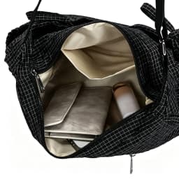 Women's Grid Pattern Crossbody Bag, Casual Large Capacity Shoulder Bag with Adjustable Strap & Side Pockets, Bow Decor Hard Bottom Lightweight Hobo Handbag for Daily Commute Shopping Travel