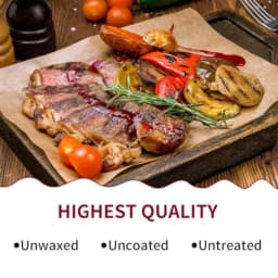 50PCS Brown Butcher Paper Sheets for Smoking, Grilling, BBQ, Meat Wrapping, Sublimation, Heat Press 12 x 12 inch, Kraft Pulp, H