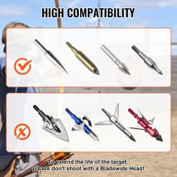 SucceBuy 20in Traditional Solid Straw Round Archery Target Shooting Bow Coloured Rope Target 3/5 Layer for Shooting Practice