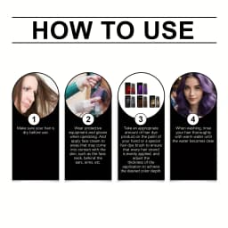1/2 Pack Purple Hair Dye Shampoo 3-in-1 - Easy Coloring, Glycerin Moisturizing, Long-Lasting Color for All Hair Types