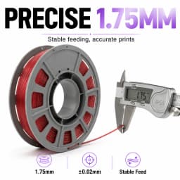 PETG Glitter 3D Printer Filament 1.75mm 300g Spool Sparkling Sparkle Glittery PETG High Strength Toughness Easy to Print FDM Printing Material