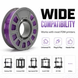 PETG Glitter 3D Printer Filament 1.75mm 300g Spool Sparkling Sparkle Glittery PETG High Strength Toughness Easy to Print FDM Printing Material