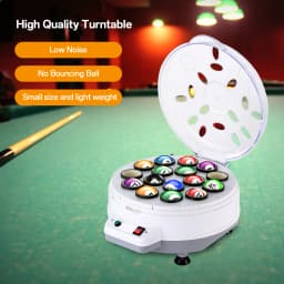 Automatic Pool Ball Washer Machine, Double Purpose 16 Ball Cleaner with 180W Motor & Noise Reduction Technology for Billiard Maintenance