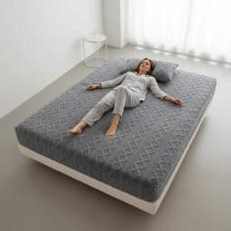 Tofu Fleece Fitted Sheet Queen Size Ultra Soft Plush Velvet Feel Cozy Warm Bedding Deep Pocket Elastic All Around